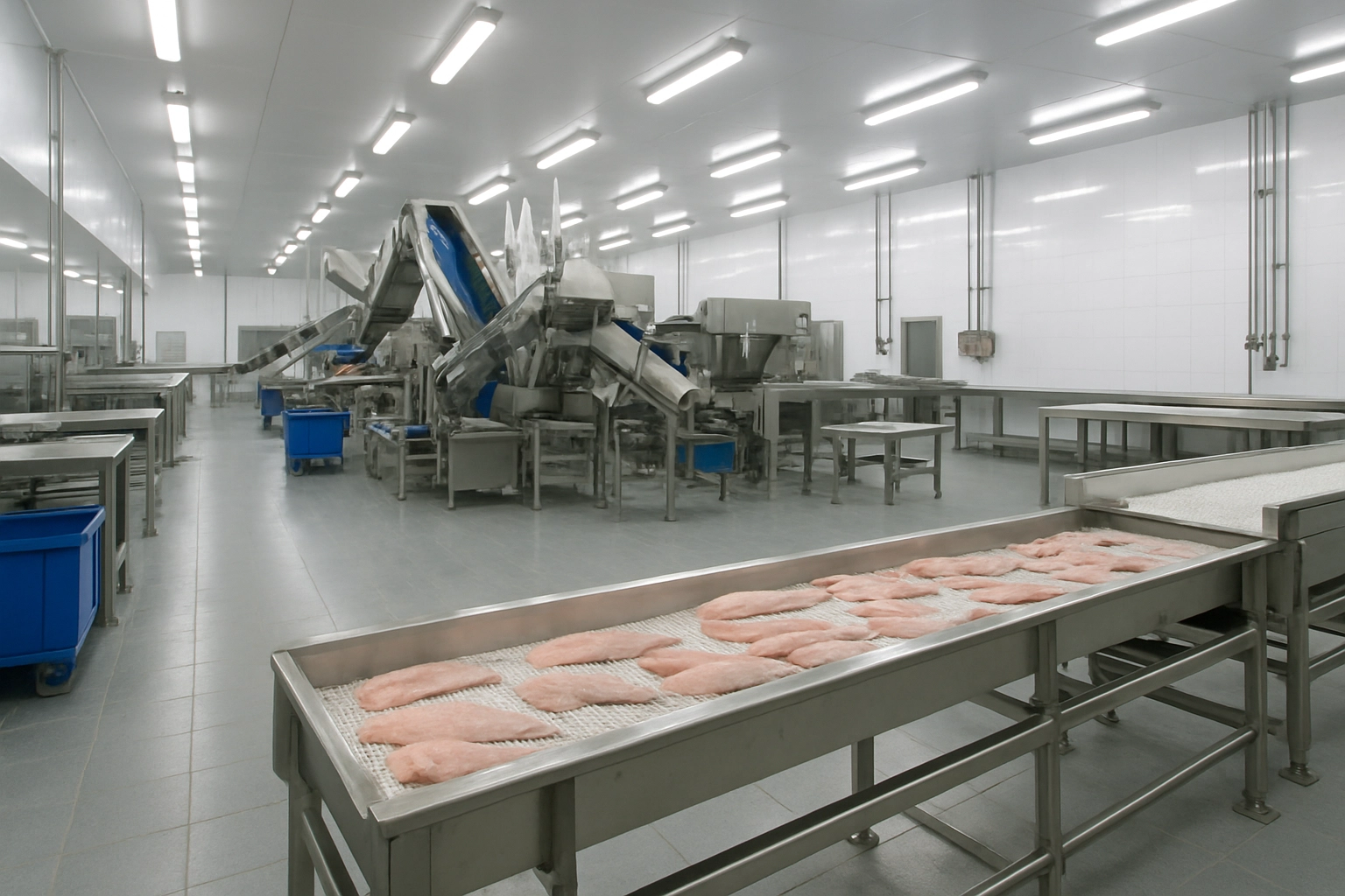 Interior of the processing facility