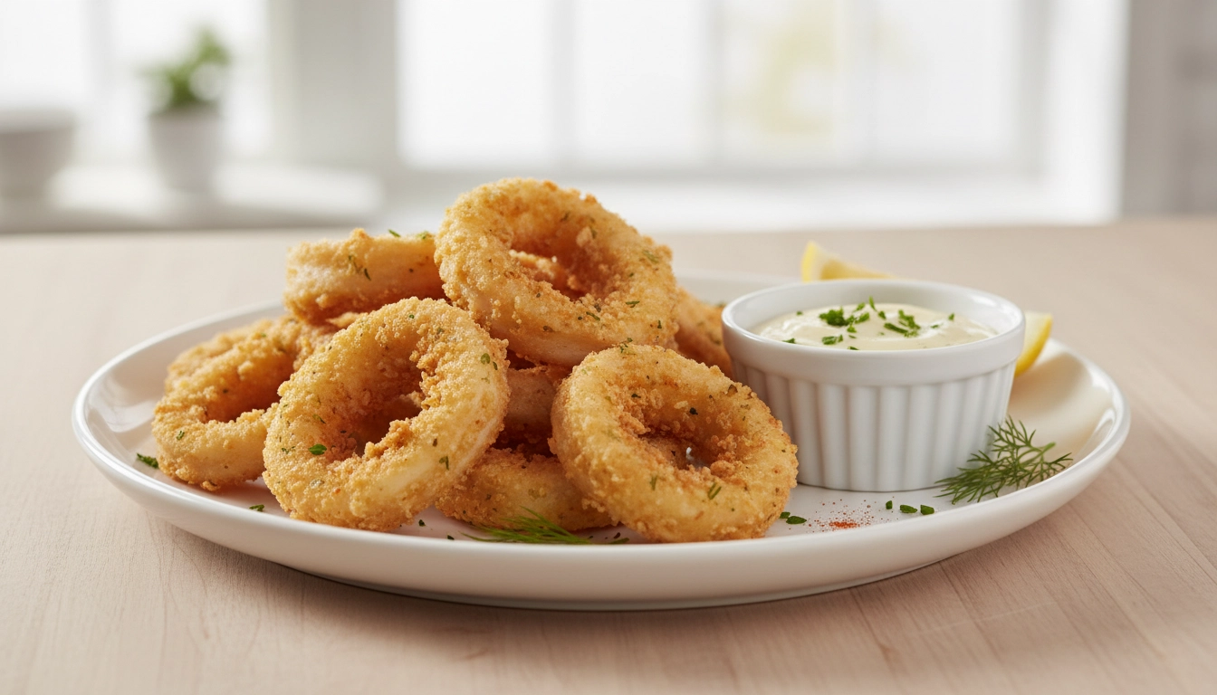 Prepared squid rings